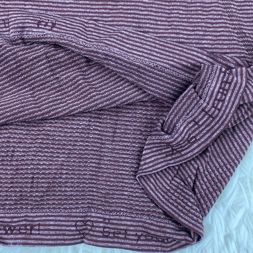 Lululemon Run: Swiftly Tech Tank Tonka Stripe Heathered Bordeaux Drama Bordeaux - Picture 3 of 4